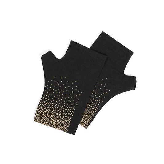 Dots Design Fingerless Gloves