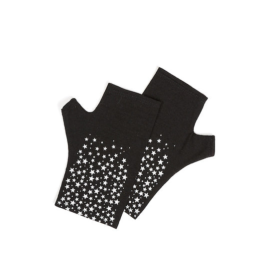 Stars Design Fingerless Gloves