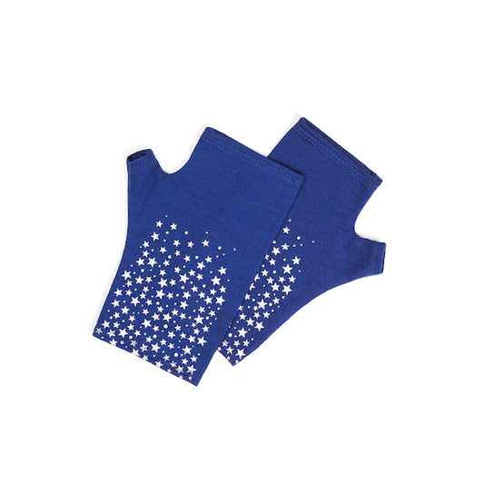 Stars Design Fingerless Gloves